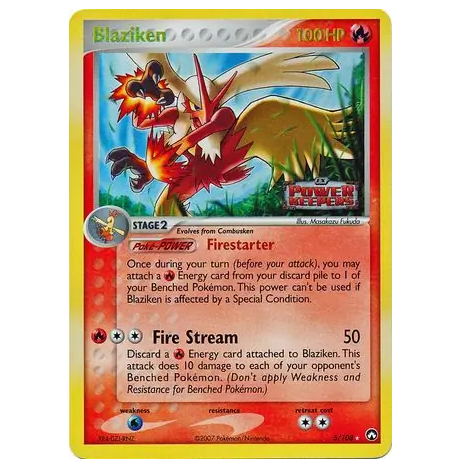 Pokemon TCG Blaziken *Reverse Holo* EX Power Keepers 5/108