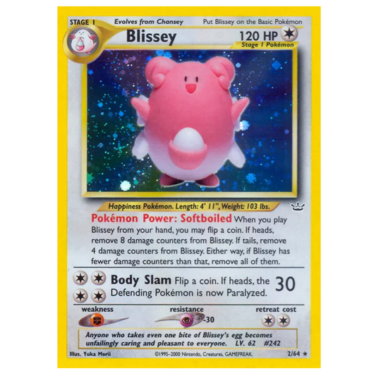 Pokemon TCG Blissey Neo Revelation 2/64