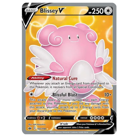 Pokemon TCG Blissey V Chilling Reign 182/198