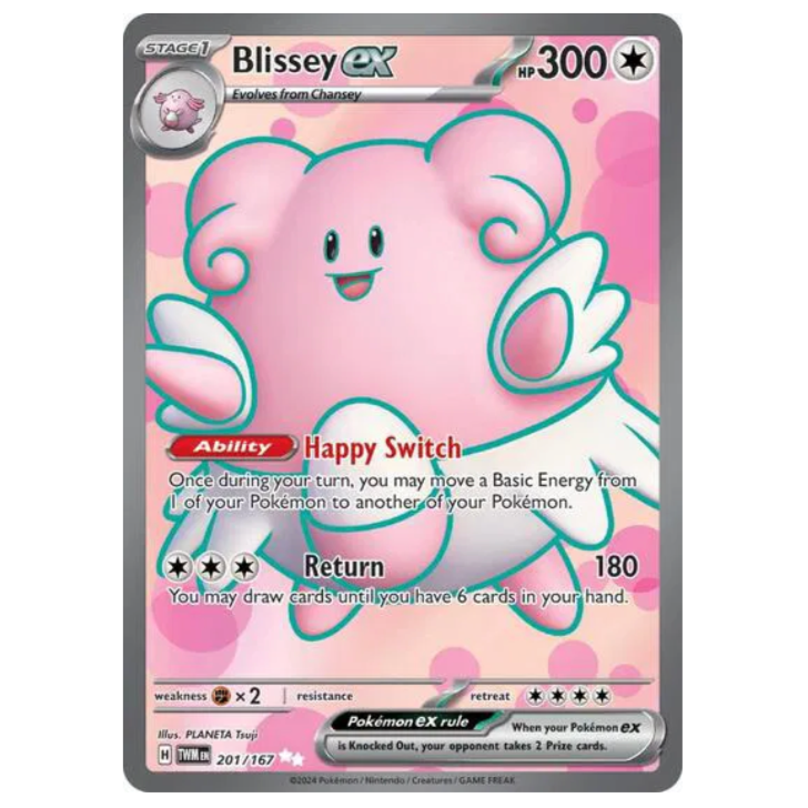 Pokemon TCG Blissey ex Twilight Masquerade 201/167