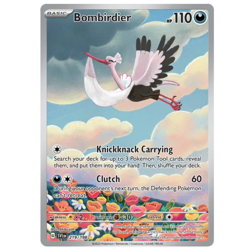 Pokemon TCG Bombirdier Scarlet & Violet 219/198