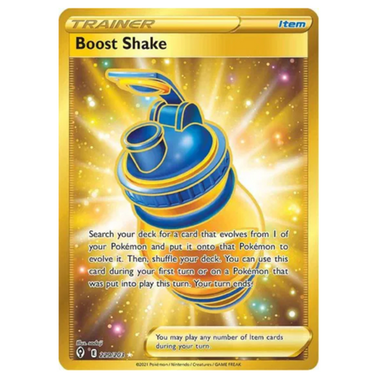 Pokemon TCG Boost Shake Gold Evolving Skies 229/203