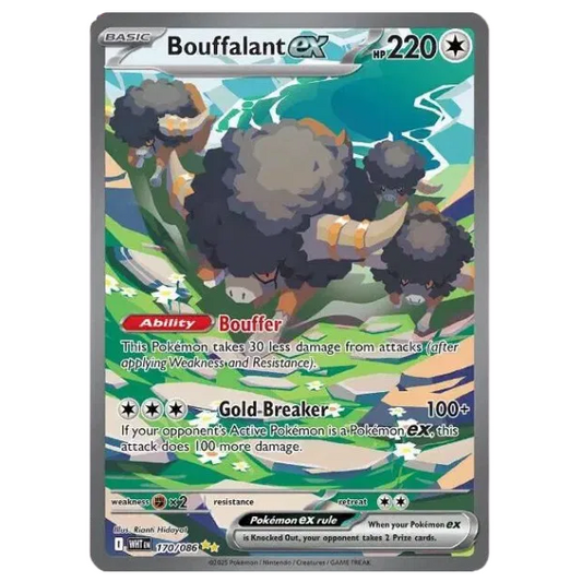 Pokemon TCG Bouffalant ex White Flare 170/086