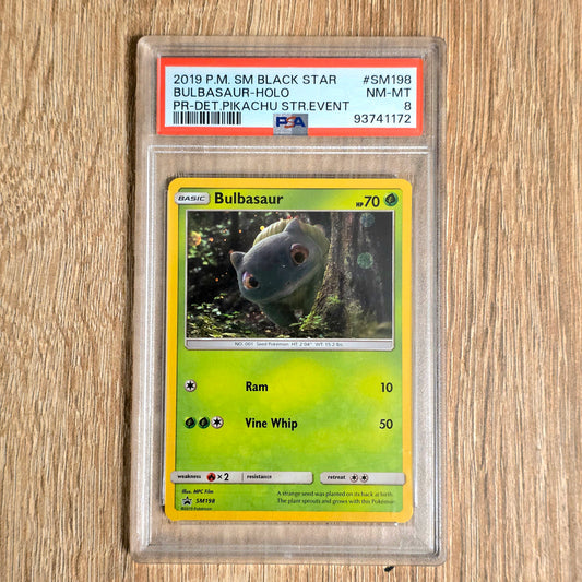 Pokemon TCG Bulbasaur Promo SM198 (PSA 8)