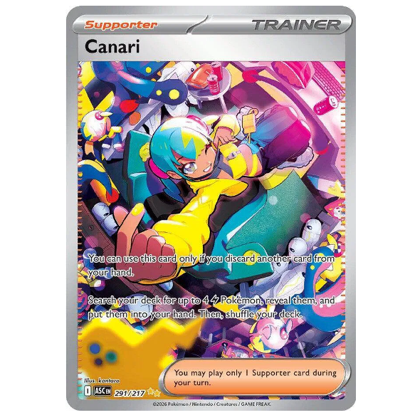 Pokemon TCG Canari Ascended Heroes 291/217