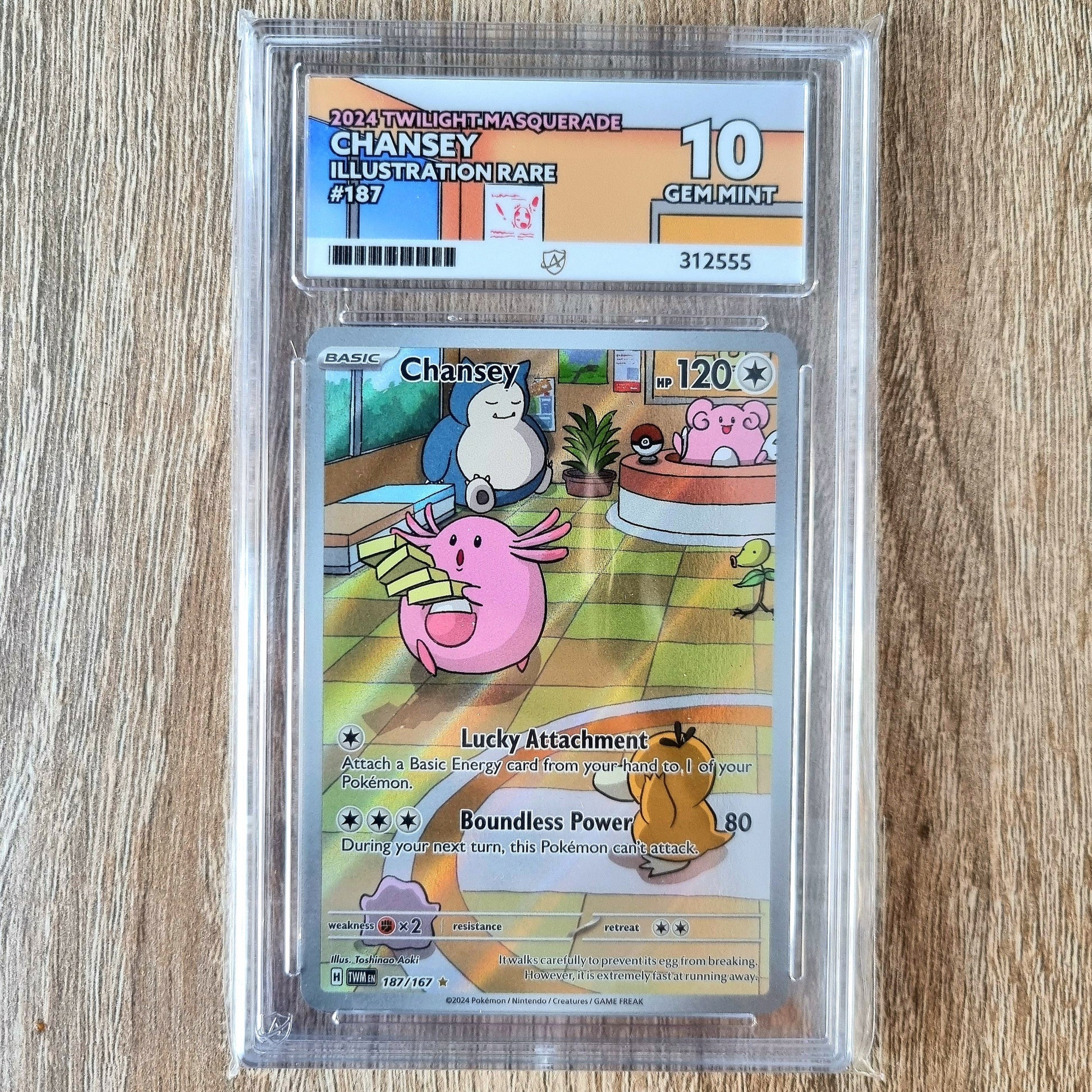 Pokemon TCG Chansey Twilight Masquerade 187/167 (Ace 10)