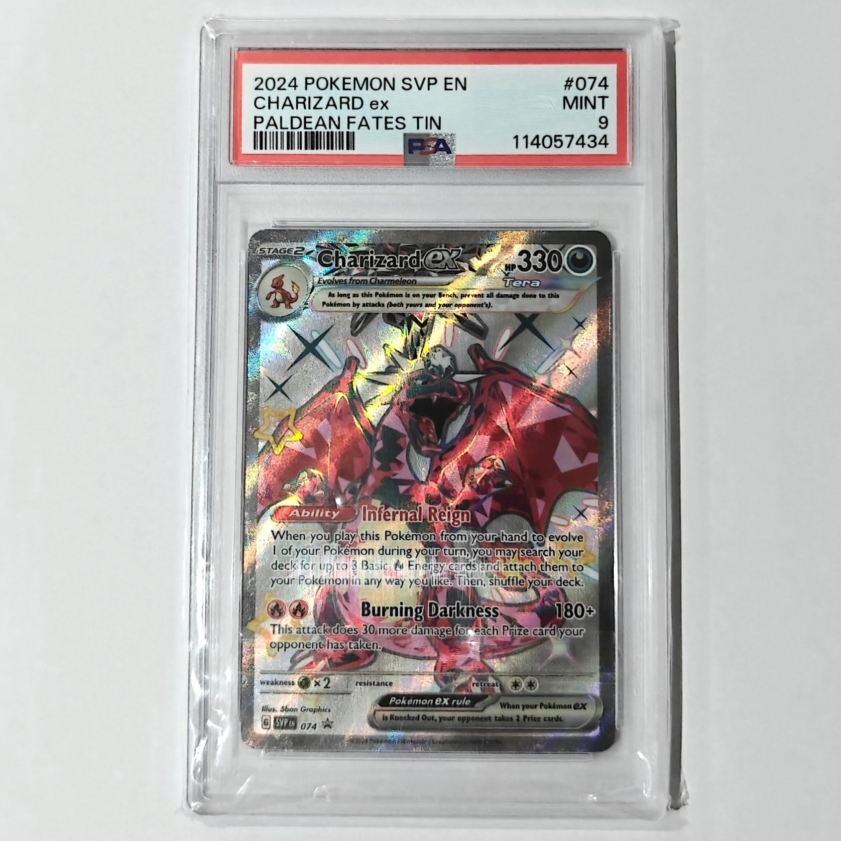 Pokemon TCG Charizard 074 Black Star Promo PSA 9