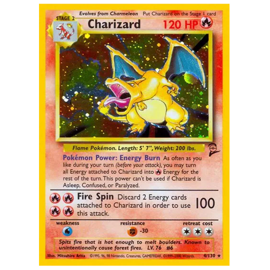 Pokemon TCG Charizard Base Set 2 4/130