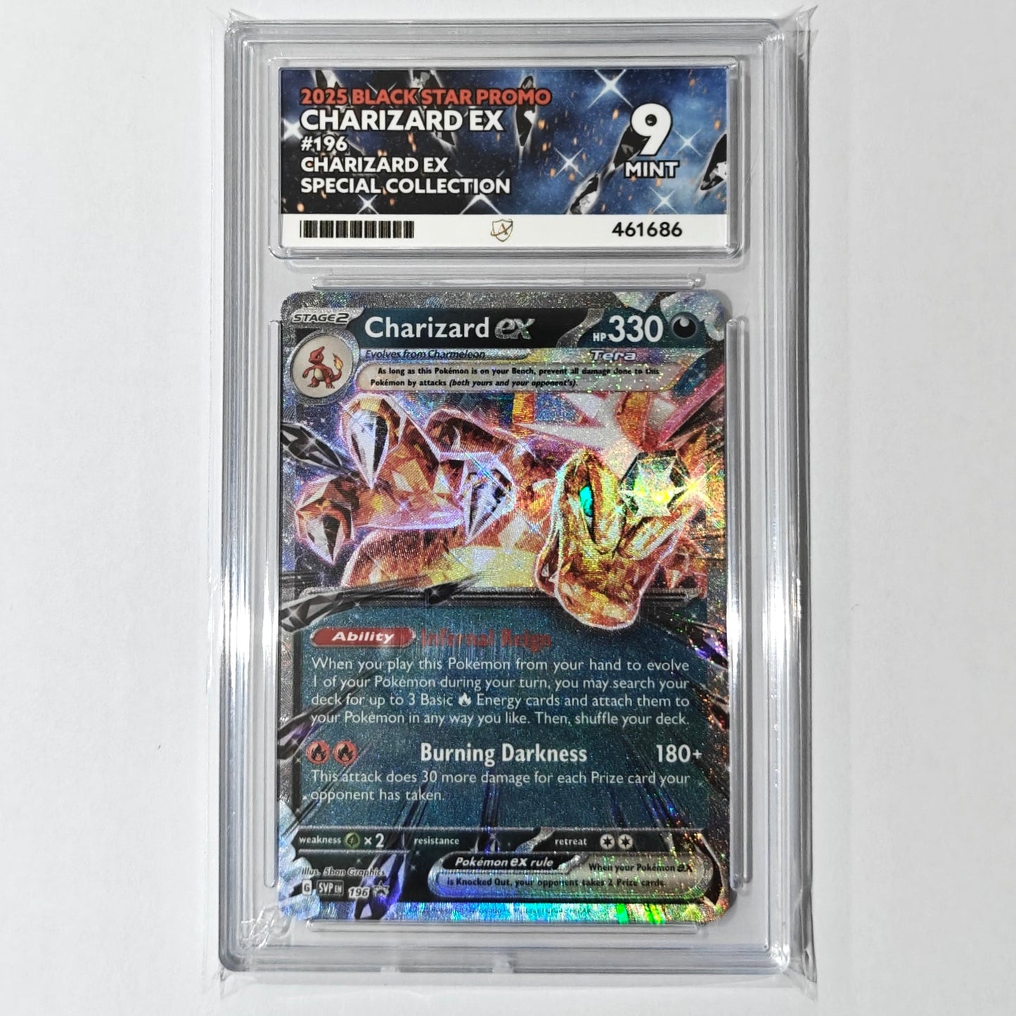 Pokemon TCG Charizard EX 196 Black star promo ACE 9