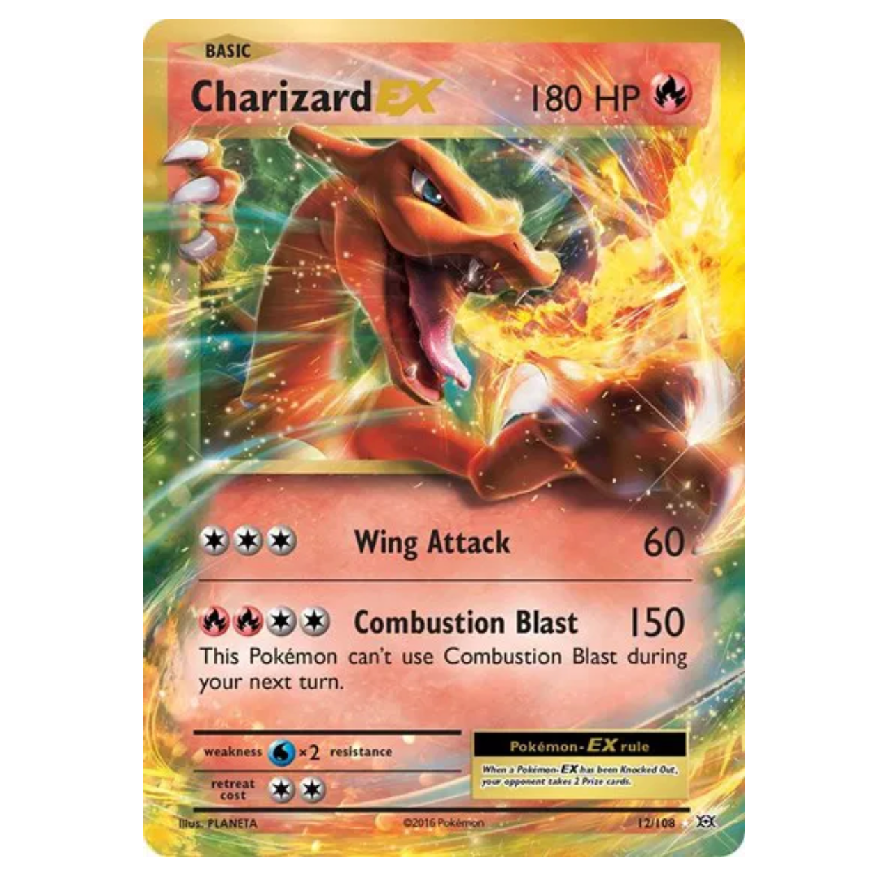 Pokemon TCG Charizard EX Evolutions 12/108