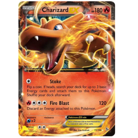 Pokemon TCG Charizard EX Flashfire 11/106
