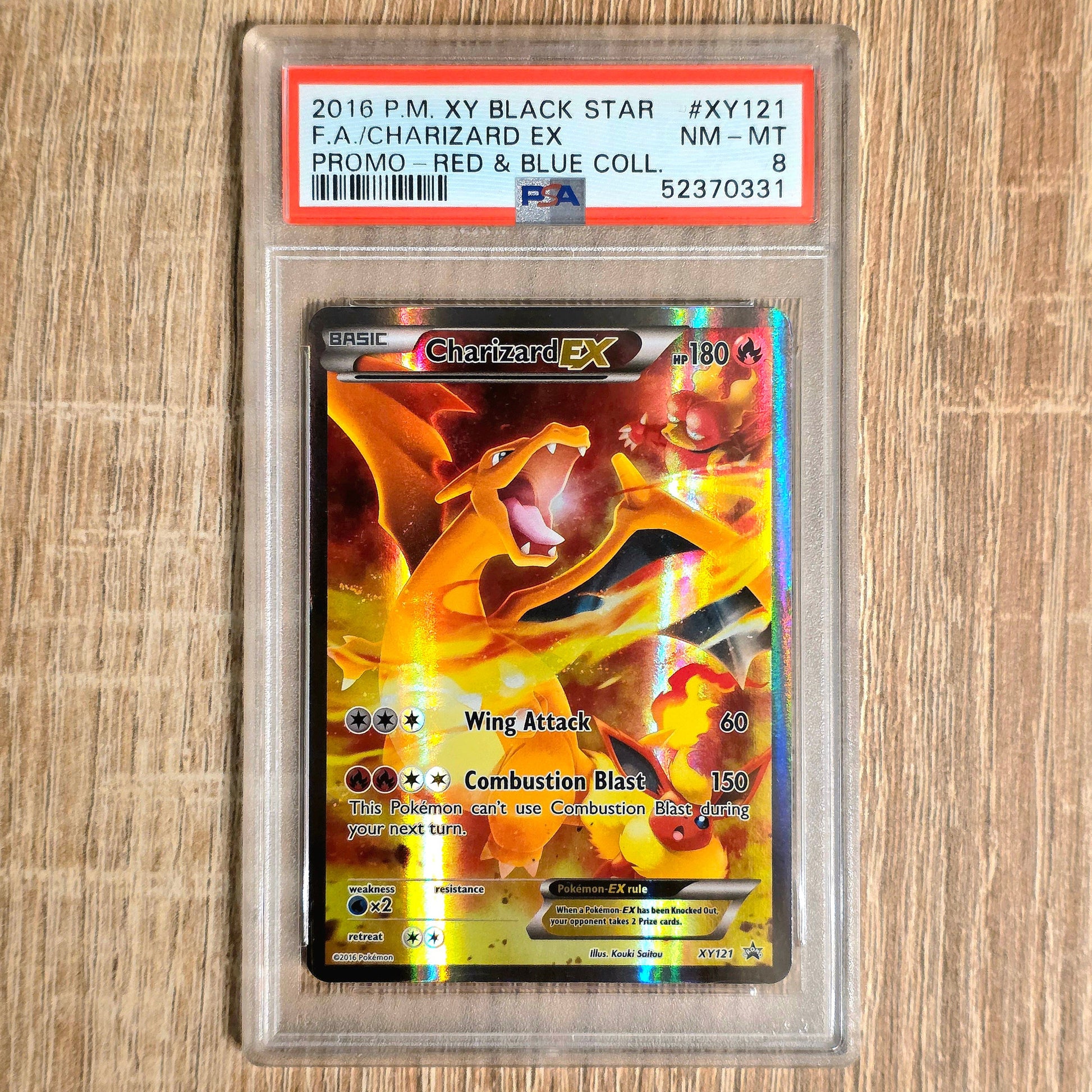 Pokemon TCG Charizard EX Promo XY121 (PSA 8)