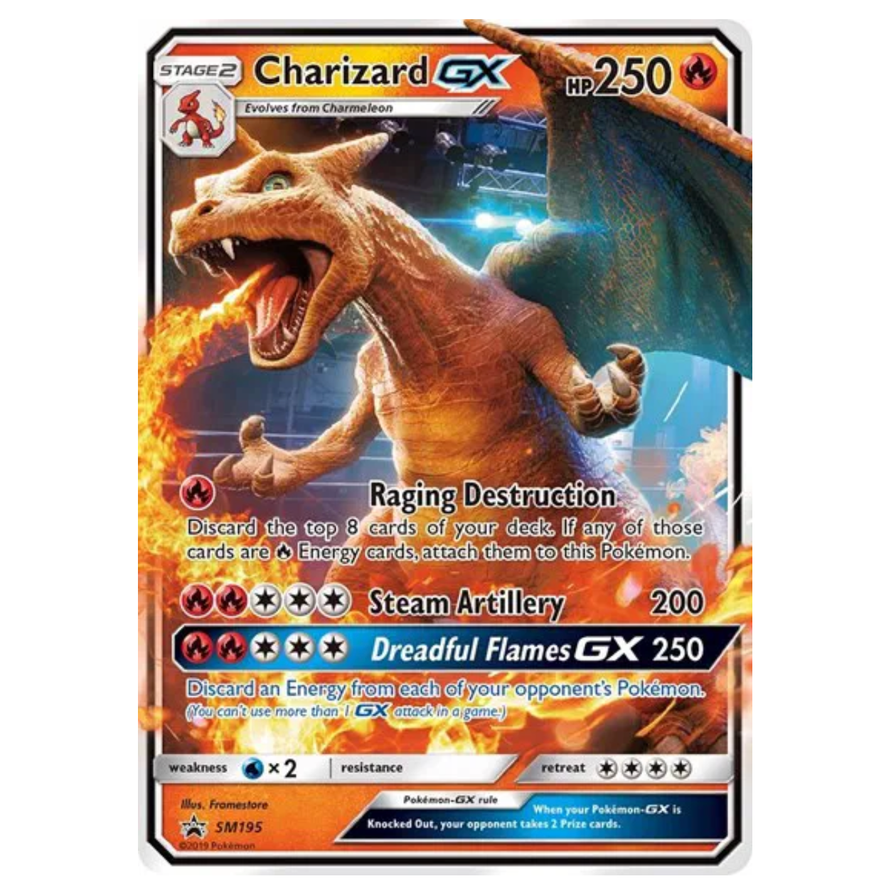 Pokemon TCG Charizard GX Promo SM195