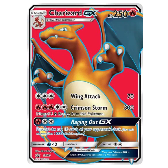 Pokemon TCG Charizard GX Promo SM60