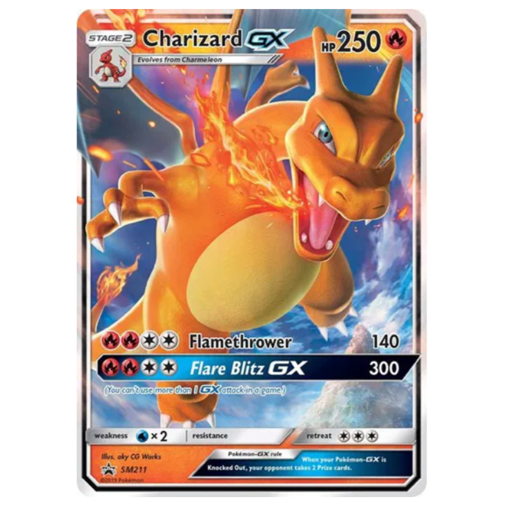Pokemon TCG Charizard GX Sun & Moon Promo SM211
