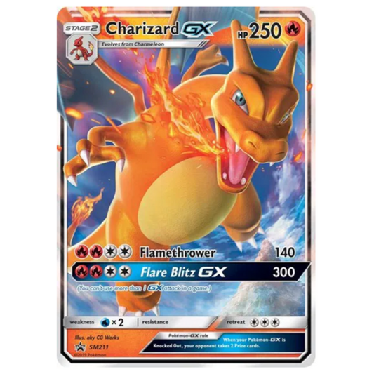Pokemon TCG Charizard GX Sun & Moon Promo SM211