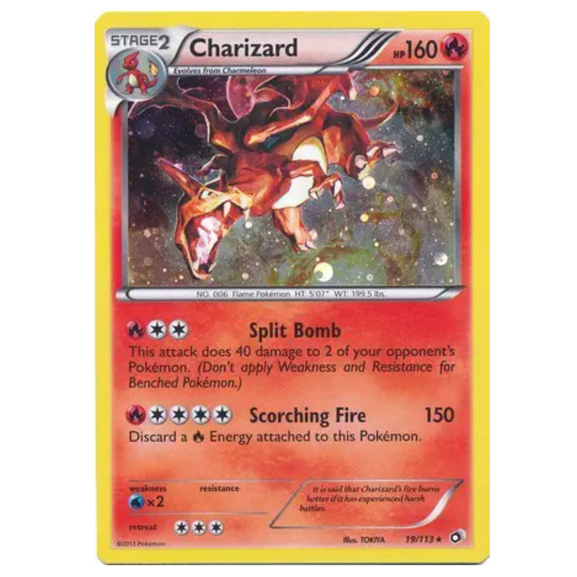 Pokemon TCG Charizard *Holo* Legendary Treasures 19/113