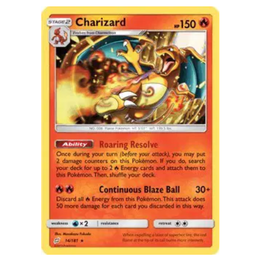 Pokemon TCG Charizard *Holo* Team Up 14/181