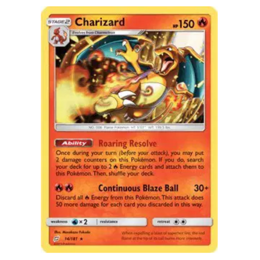 Pokemon TCG Charizard *Holo* Team Up 14/181