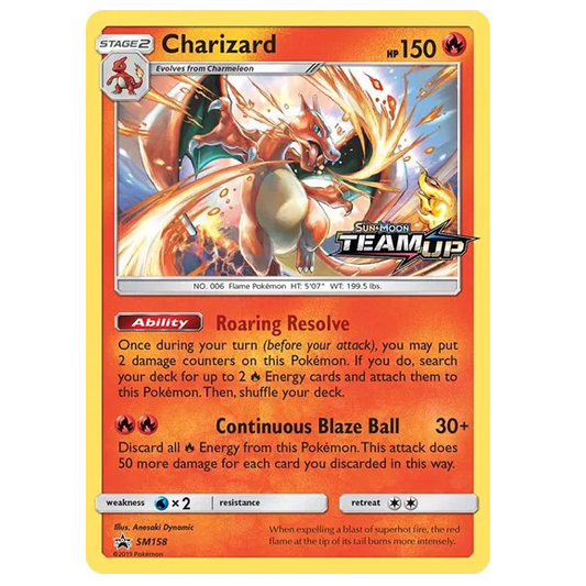 Pokemon TCG Charizard Promo SM158