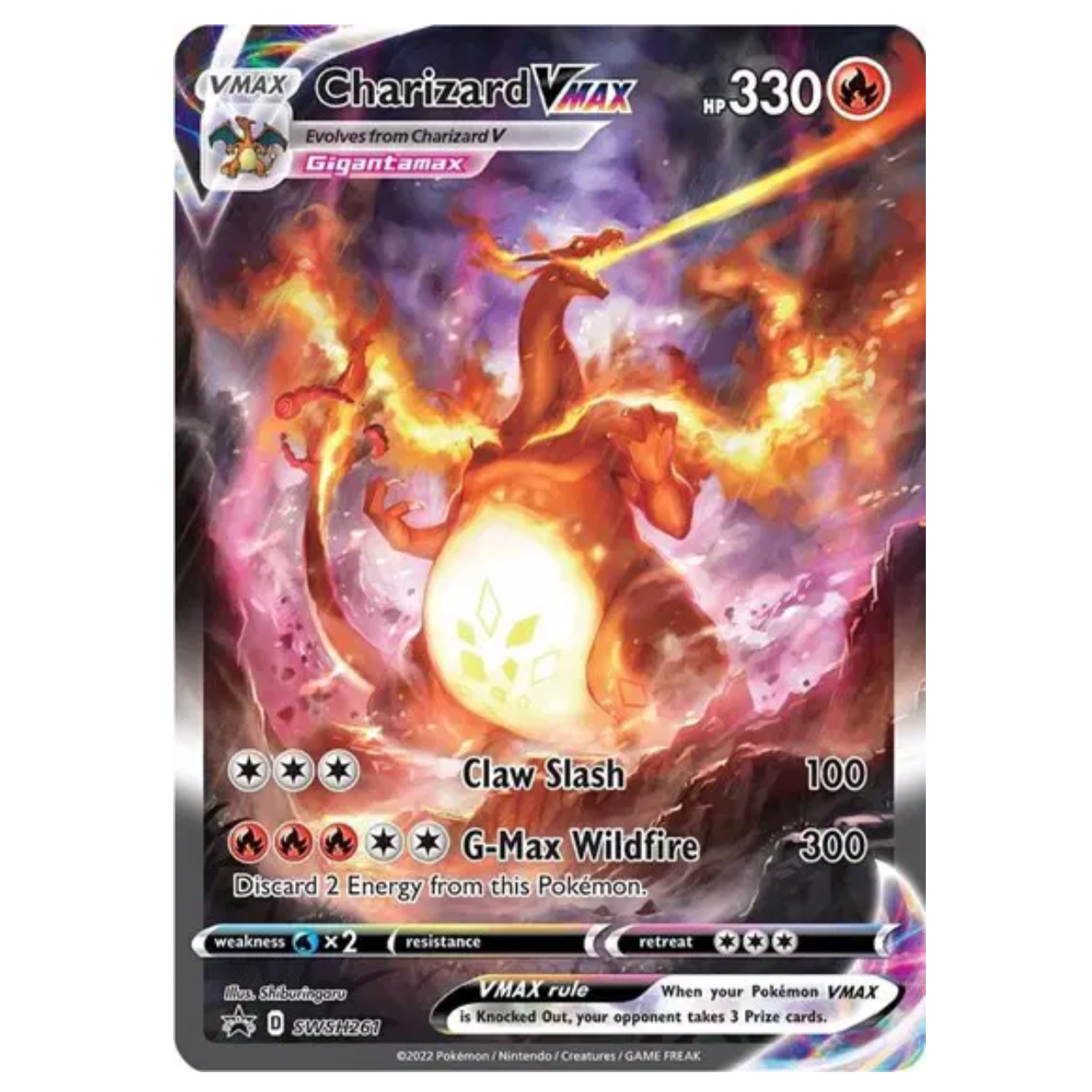 Pokemon TCG Charizard VMAX Promo SWSH261