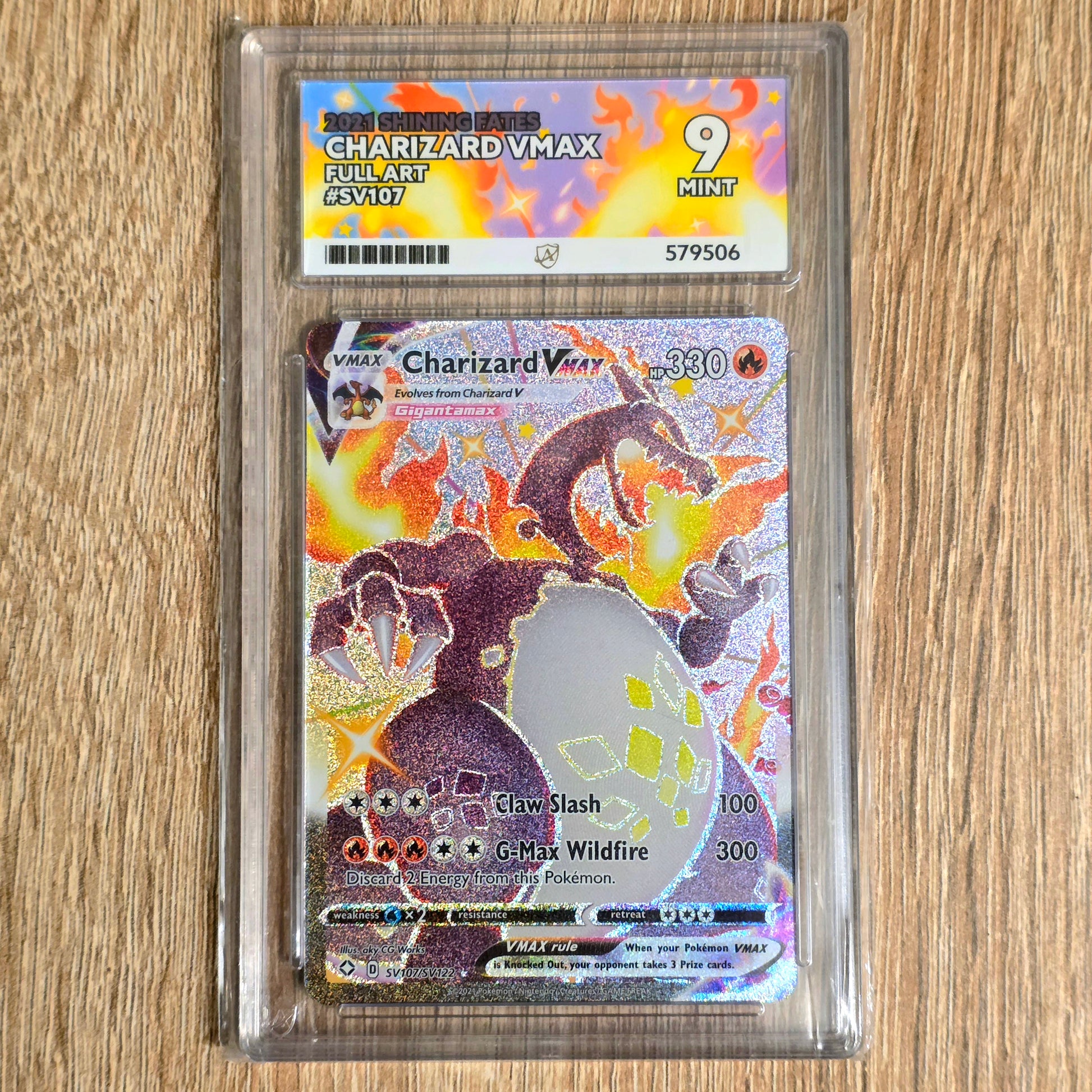 Pokemon TCG Charizard VMAX Shining Fates SV107/SV122 (Ace 9)