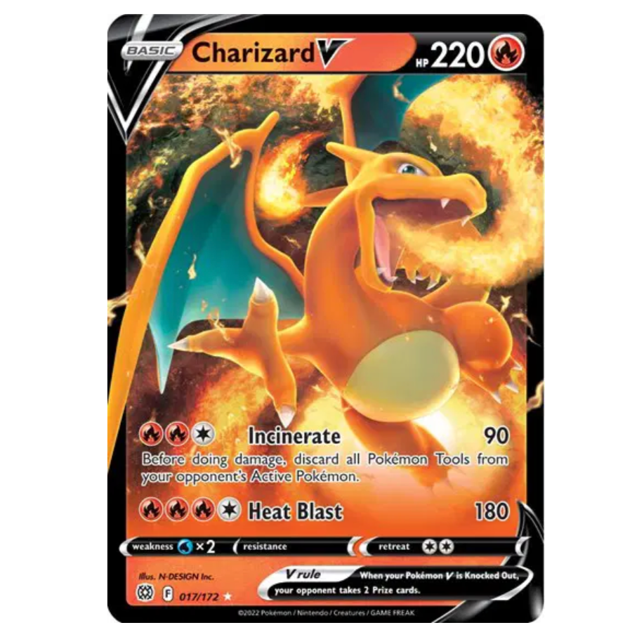 Pokemon TCG Charizard V Brilliant Stars 017/172