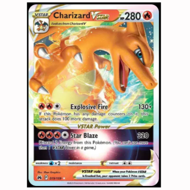 Pokemon TCG Charizard V Star Crown Zenith 019/159