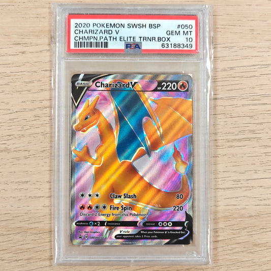 Pokemon TCG Charizard V Sword & Shield Swsh050 PSA 10