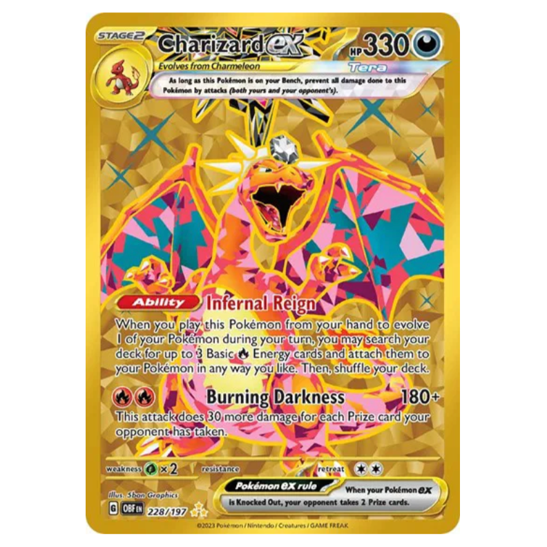 Pokemon TCG Charizard ex Obsidian Flames 228/197