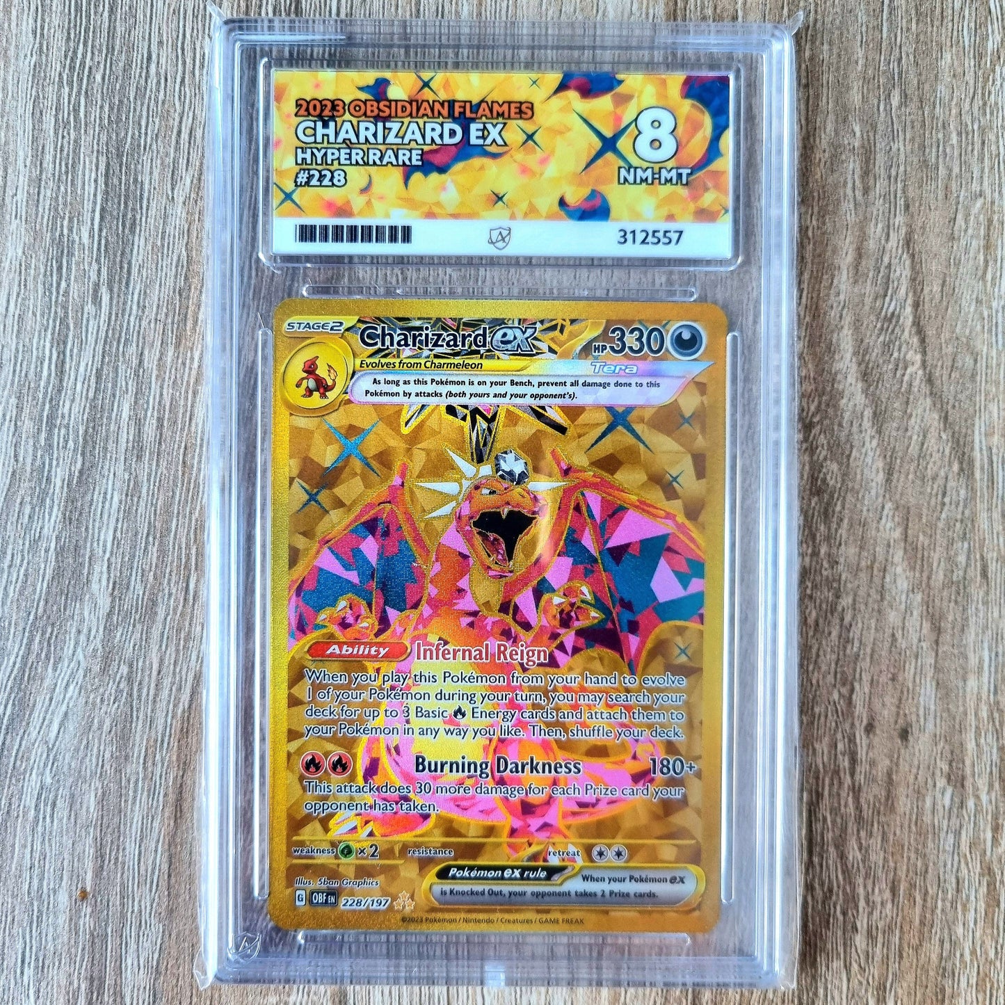 Pokemon TCG Charizard ex Obsidian Flames 228/197 (Ace 8)