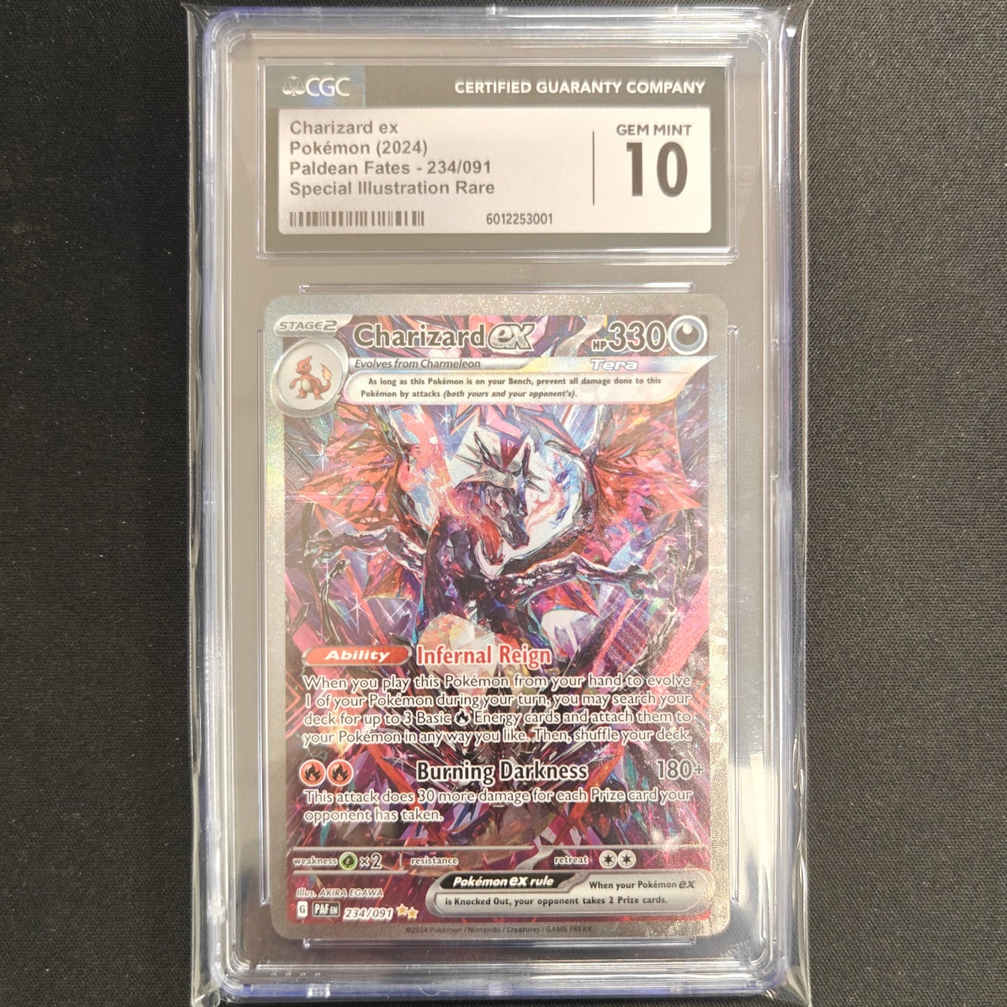 Pokemon TCG Charizard ex Paldean Fates 234/091 (CGC 10)