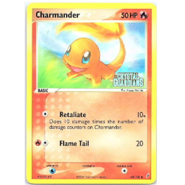 Pokemon TCG Charmander *Reverse Holo* Crystal Guardians 48/100 