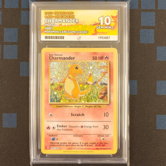 Pokemon TCG Charmander Trading Card Classic Collection 001/034 (ASE 10)