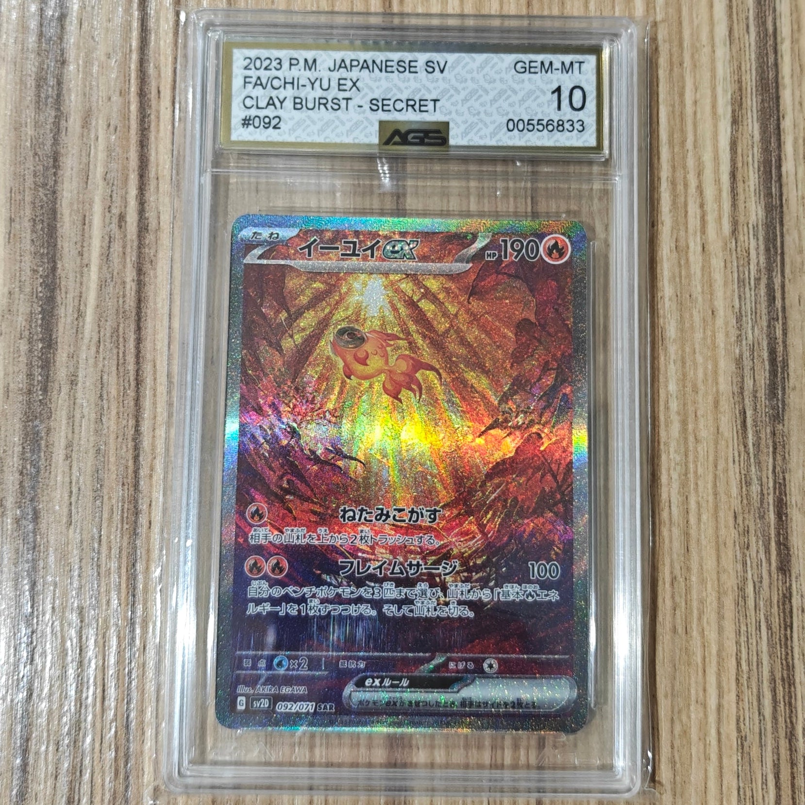 Pokemon TCG Chi-Yu EX Clay Burst 259/193 (AGS 10)