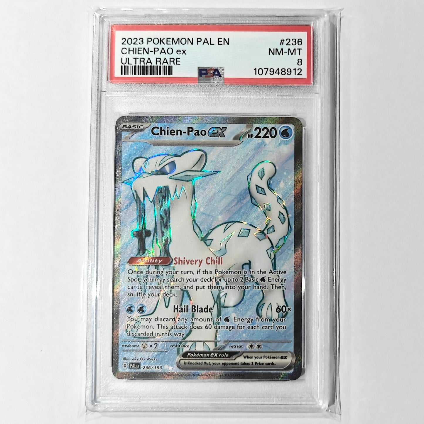 Pokemon TCG Chien-Pao Paldea Evolved 236/193 PSA 8