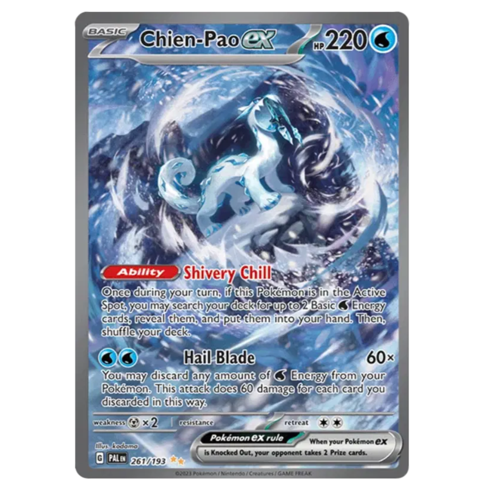 Pokemon TCG Chien-Pao ex Paldea Evolved 261/193
