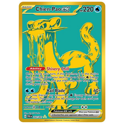 Pokemon TCG Chien-Pao ex Paldean Fates 242/091