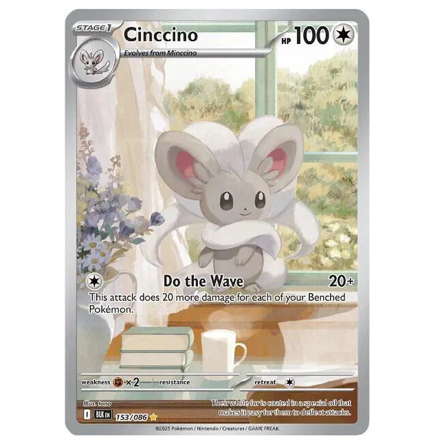 Pokemon TCG Cinccino Black Bolt 153/086
