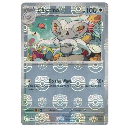 Pokemon TCG Cinccino *Master Ball* Black Bolt 076/086