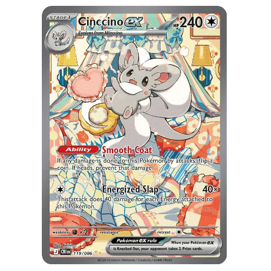 Pokemon TCG Cinccino ex Chaos Rising 119/086