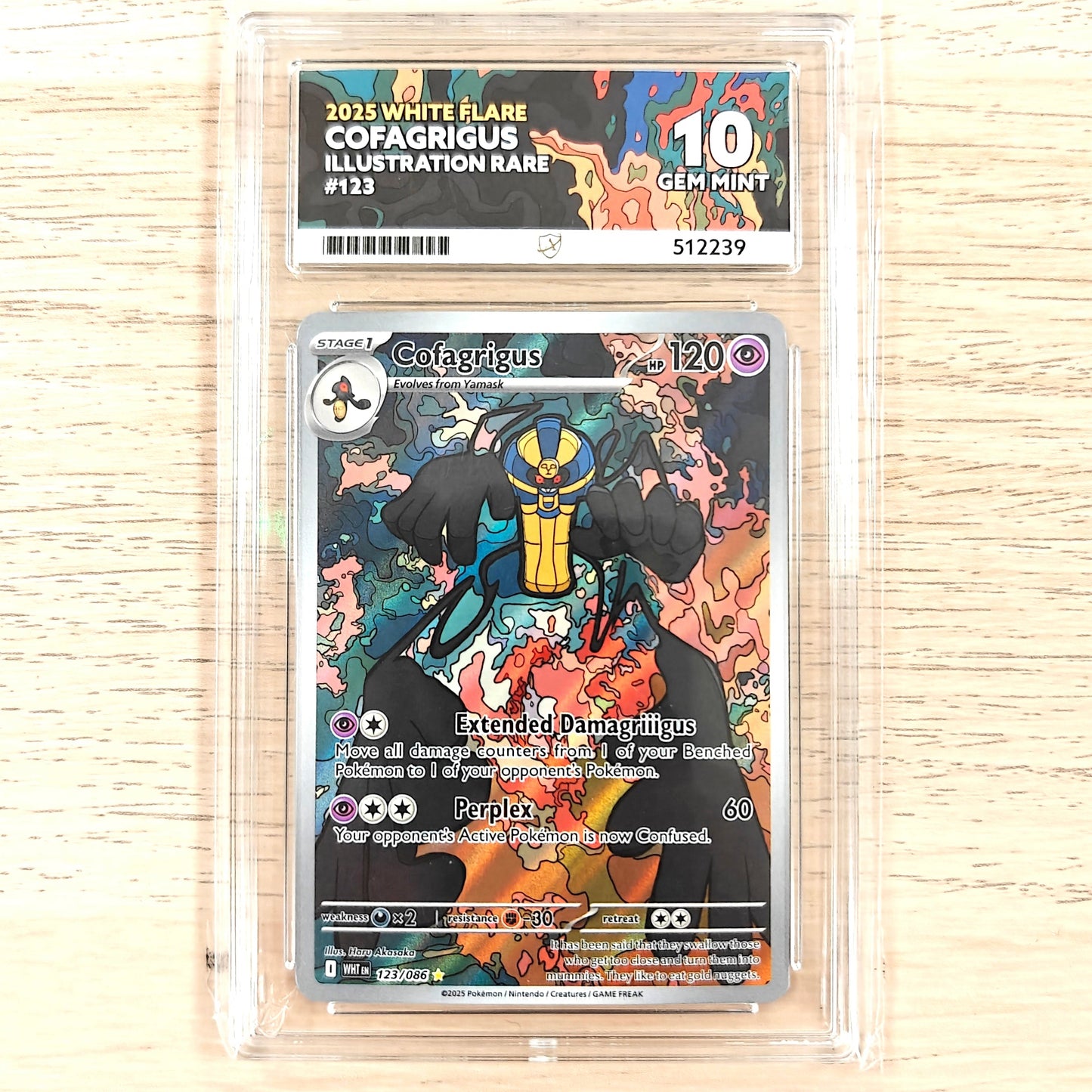 Pokemon TCG Cofagrigus White Flare 123/086 Ace 10