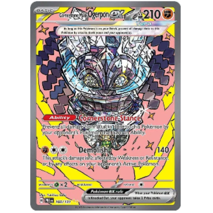 Pokemon TCG Cornerstone Mask Ogerpon ex Prismatic Evolutions 160/131