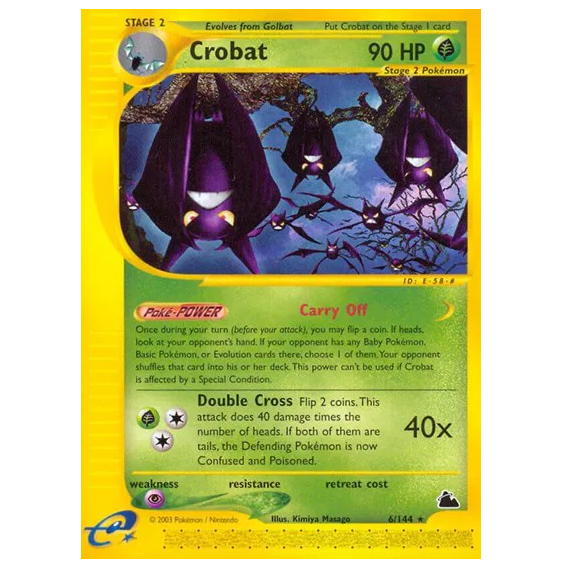 Pokemon TCG Crobat Skyridge 6/144