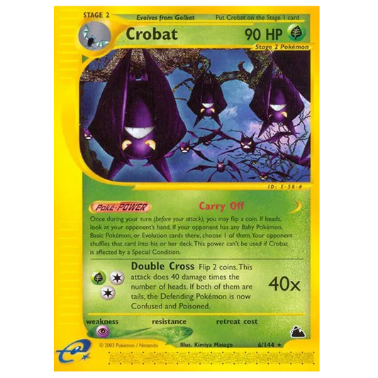 Pokemon TCG Crobat Skyridge 6/144
