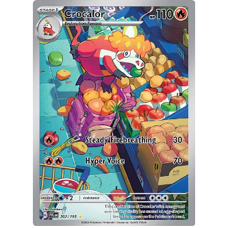 Pokemon TCG Crocalor Paldea Evolved 206/193