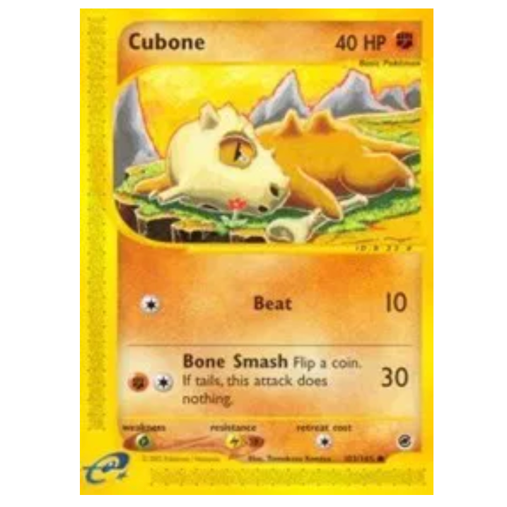 Pokemon TCG Cubone Expedition 103/165