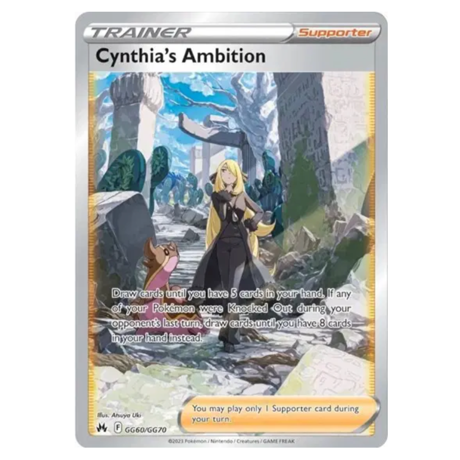 Pokemon TCG Cynthia’s Ambition Crown Zenith GG60/GG70