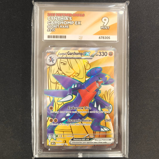 Pokemon TCG Cynthia's Garchomp ex Destined Rivals 215/182 (Ace 9)