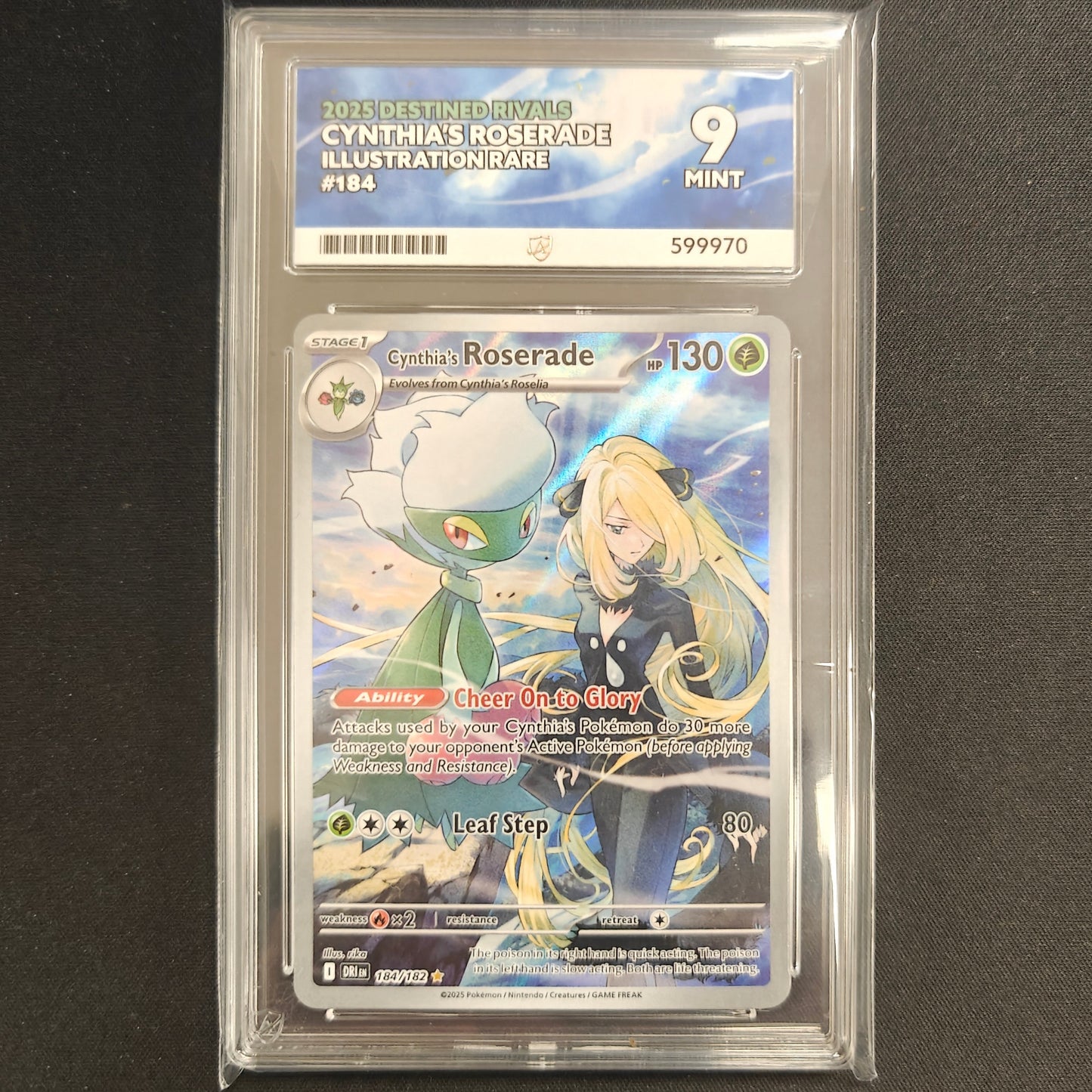 Pokemon TCG Cynthia's Roserade Destined Rivals 184/182 (ACE 9)
